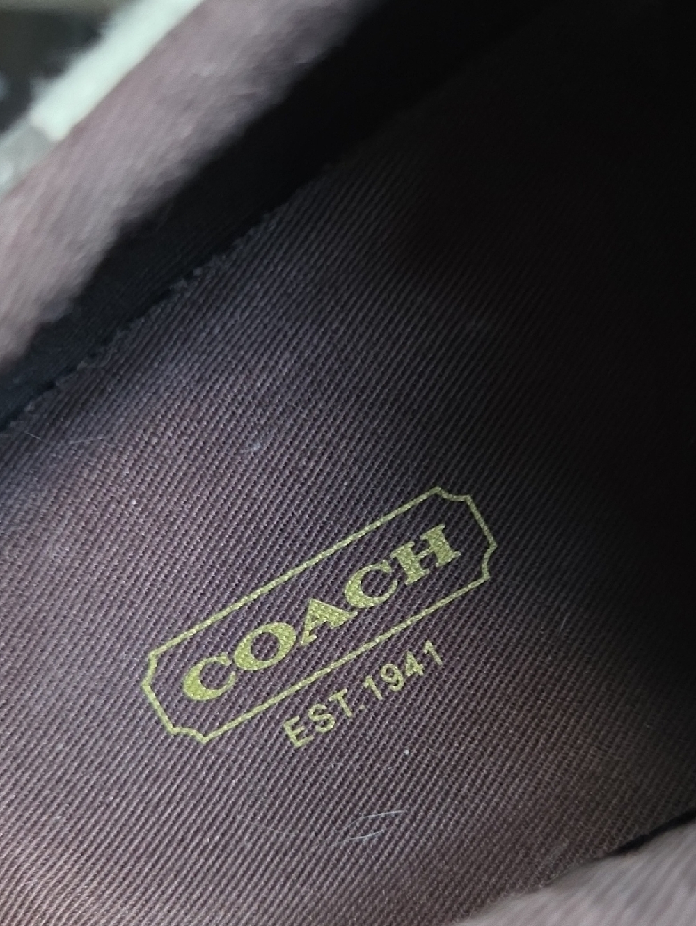 Coach Brown & Ivory Barrett Canvas Signature Sneakers Size 7.5 B - Picture 14 of 15